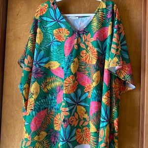 Womens 3X floral blouse